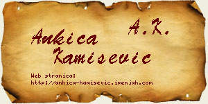 Ankica Kamišević vizit kartica